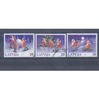 [394] Латвия 1998. Рождество.Новый Год. Гашеная серия.