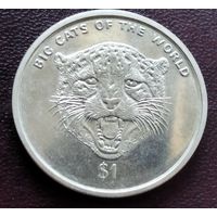 Сьерра-Леоне 1 доллар, 2001 Большие кошки мира - Гепард
