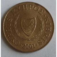 Кипр 5 центов, 2001 (2-15-222)