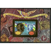 1978 Центральноафриканская Республика 599/B47bgold 100 лет Роуленду Хиллу 35,00 евро