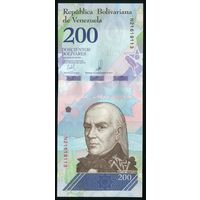 Венесуэла 200 боливаров 2018 г. P107. Серия N. UNC