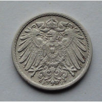 Германия - Германская империя 5 пфеннигов. 1906. F