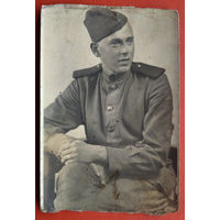 Фото солдата. 1945 г. 8х12 см