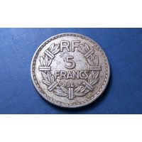 5 франков 1949. Франция.