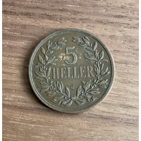 Немецкая Восточная Африка 5  геллеров 1908 J  г. Редкость