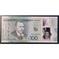 100 долларов 2022 года - Ямайка - UNC  - 60 лет Независимости