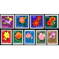 Садовые цветы Польша 1964 год 9 марок
