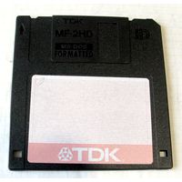 Дискета 3.5 дюйма - TDK MF-2HD, ms-dos, 1.44Mb (Floppy Disk)