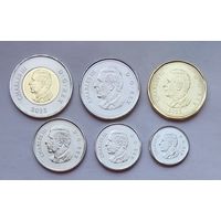 Канада 5, 10, 25, 50 центов, 1, 2 доллара 2023 г. Карл III. Комплект 6 монет