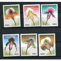 Гвинея - 1997 - Цветы. Орхидеи - [Mi. 1624-1629] - полная серия - 6 марок. MNH.