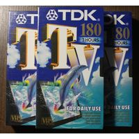 Видеокассета новая VHS TDK 180