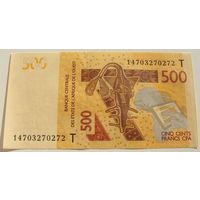 Того (T) 500 франков 2012 года  Номер по каталогу: P819Tc
