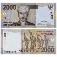 Индонезия. 2000 рупий (образца 2009 года, выпуск 2009, P148a,  UNC)