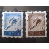 Польша 1957 Лыжный спорт, полная серия