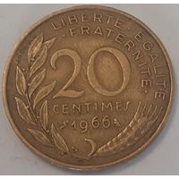 Франция 20 сантимов, 1966 (4-12-34)