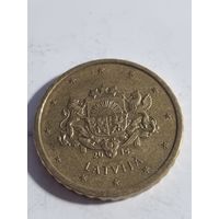 Латвия 10 евро центов 2014