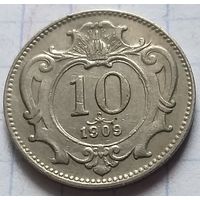 Австрия 10 геллеров, 1909   ( К-8-5 )