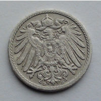 Германия - Германская империя 5 пфеннигов. 1907. D