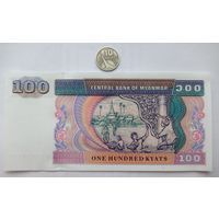 Werty71 Мьянма Бирма 100 Кьят 1994 UNC банкнота