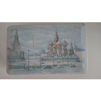 Старая жестяная банка, коробка СССР, Москва
