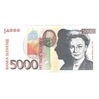 Словения 5000 толар 2002 года. Состояние XF