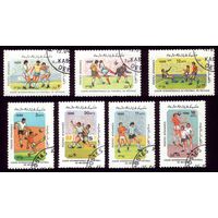 7 марок 1986 год Афганистан Футбол 1474-1480