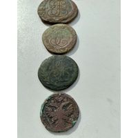 Монеты РИ с рубля Екатерина II