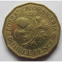 Нигерия 3 пенса 1959