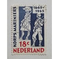 Нидерланды.1965. 300 лет морпехам нидерландов