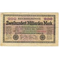 Германия. 200 000 000 000 марок 1923 года,  200 миллиардов марок