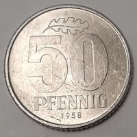 Германия - ГДР 50 пфеннигов, 1958 (3-6-86)