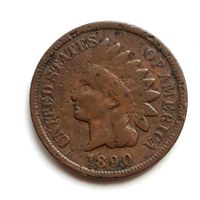 США. 1 цент 1890 г.