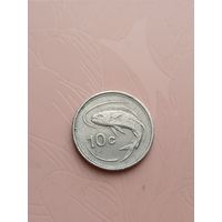 Мальта 10 центов 1986г(3)