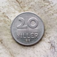 20 филлеров 1982 года Венгрия. Народная республика. Красивая монета!
