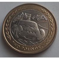 Остров Мэн 2 фунта, 1998