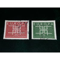 Германия ФРГ 1963  Европа СЕПТ Полная серия 2 марки