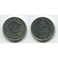 Швейцария. 1 франк (1993, aUNC)