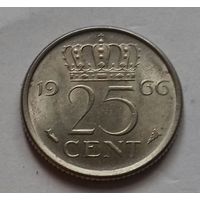 25 центов, Нидерланды 1966, 1972 г.