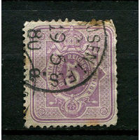 Рейх - 1875/1879 - Цифры 5Pf - [Mi.32] - 1 марка. Гашеная.  (Лот 135BU)