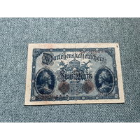 Германия Ссудные кассовые знаки (Darlehnskassenschein) 5 марок серия S-13086347. Берлин 12.08.1914 год / номер восемь знаков