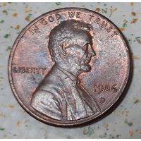 США 1 цент, 1986 Lincoln Cent  "D" - Денвер (11-4-9)