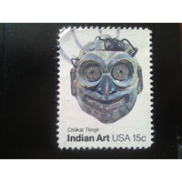 США 1980 индейская маска