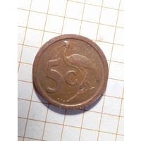Южная Африка 5 центов 1991 года .