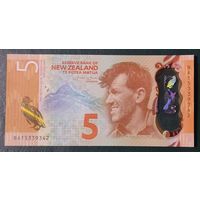 5 долларов 2015 года - полимер - Новая Зеландия - UNC