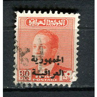 Ирак - 1958/1959 - Король Фейсал II 30F с надпечаткой. - [Mi.255] - 1 марка. Гашеная.  (LOT AP23)