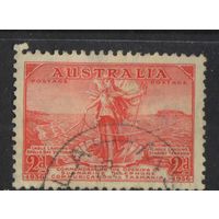 GB Доминион Австралия 1936 Открытие подводной телефонной связи между Австралией и Тасманией Аллегория связи между Аполло-Бей в Виктории и Стэнли в Тасмании #132