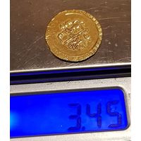 Алтын 20 лик "Абдулмеджид 1824 год/Редкая  исламская золотая монета Мемдухие там алтин 20 лик/Турция"