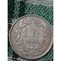 Швейцария 1 франк 1944