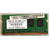 Оперативная память Unifosa 1GB DDR3 SO-DIMM PC3-10600 (GU672203EP0200)