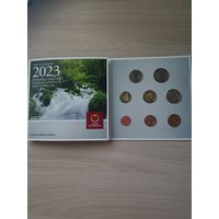 Австрия 2023 г. Официальный набор монет евро от 1 цента до 2 евро (8 монет; 3,88 евро)
